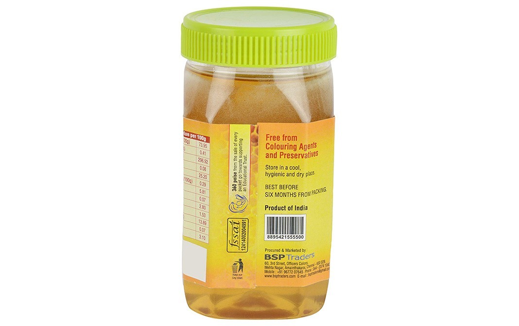 BSP Foods Natural Honey    Plastic Jar  500 grams